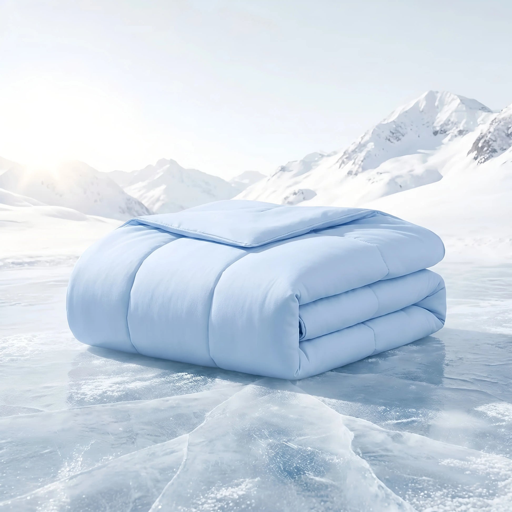 Cold Touch Fabric Absorbs Body Heat Double-Sided Cool Design Soft Fluffy Comforter for Night Sweats Hot Sleeper Christmas Gift OEKO-TEX Certified Eco-Friendly Materials